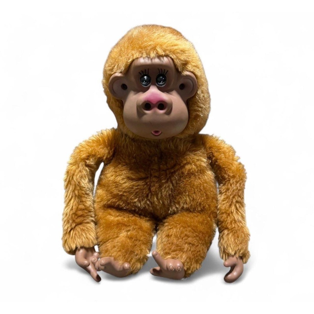 Vintage Russ Rutherford III Gorilla Monkey Plush Rubber Face 11" Toy